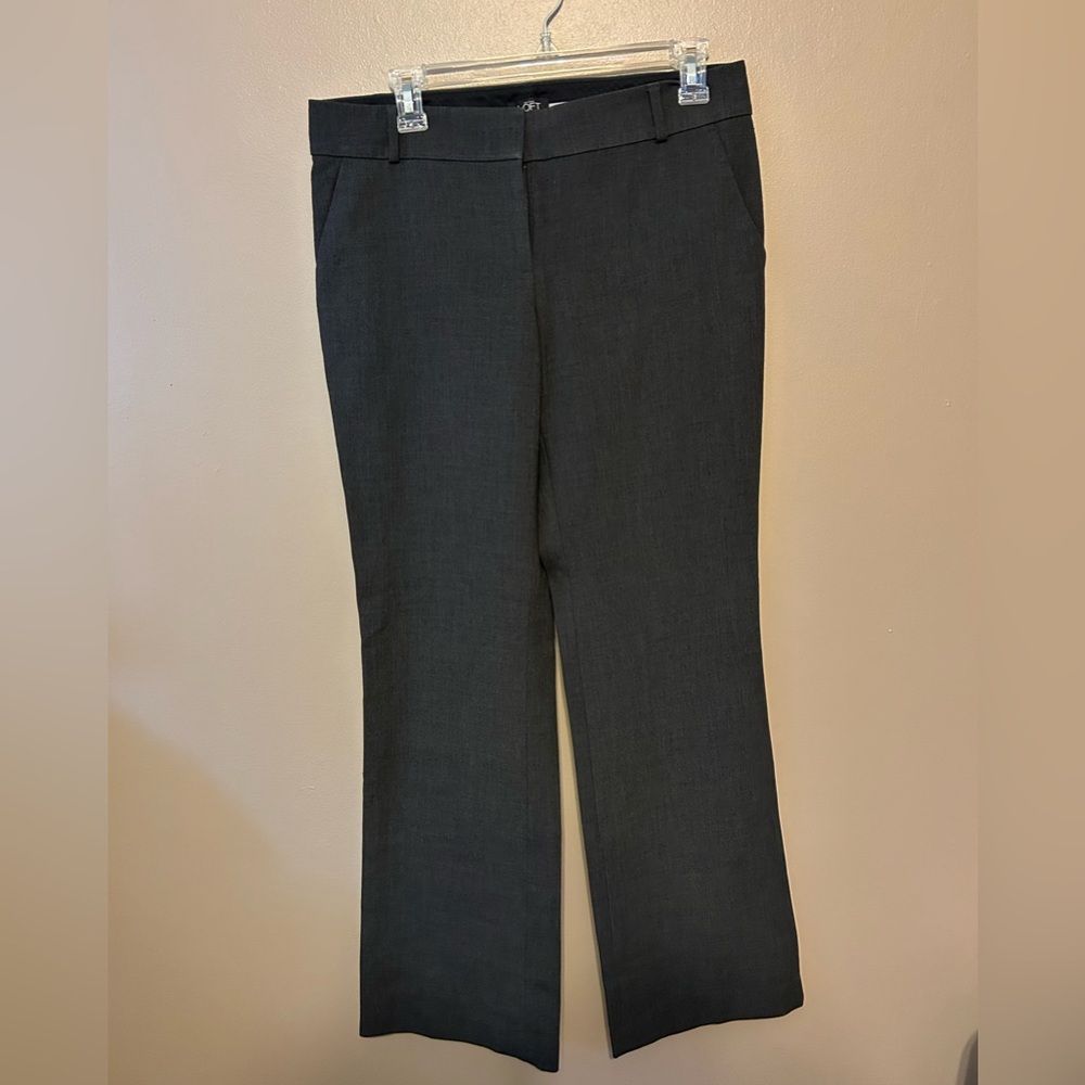 LOFT Charcoal Bootcut Pants